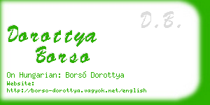 dorottya borso business card