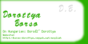 dorottya borso business card